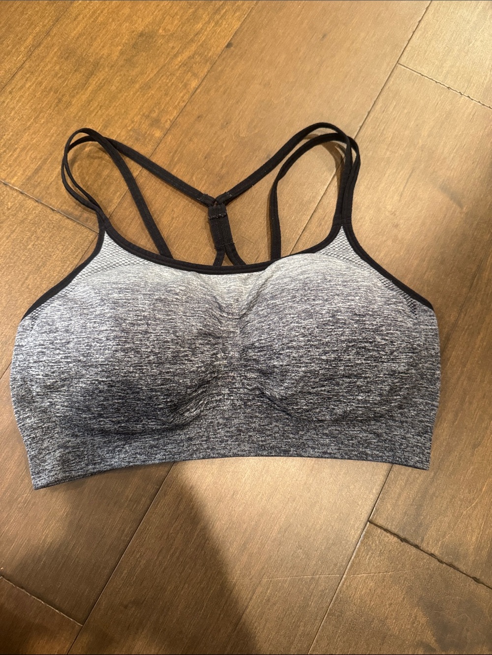 Champion by C9 Grey Ombre Sports Bra with Strappy Back